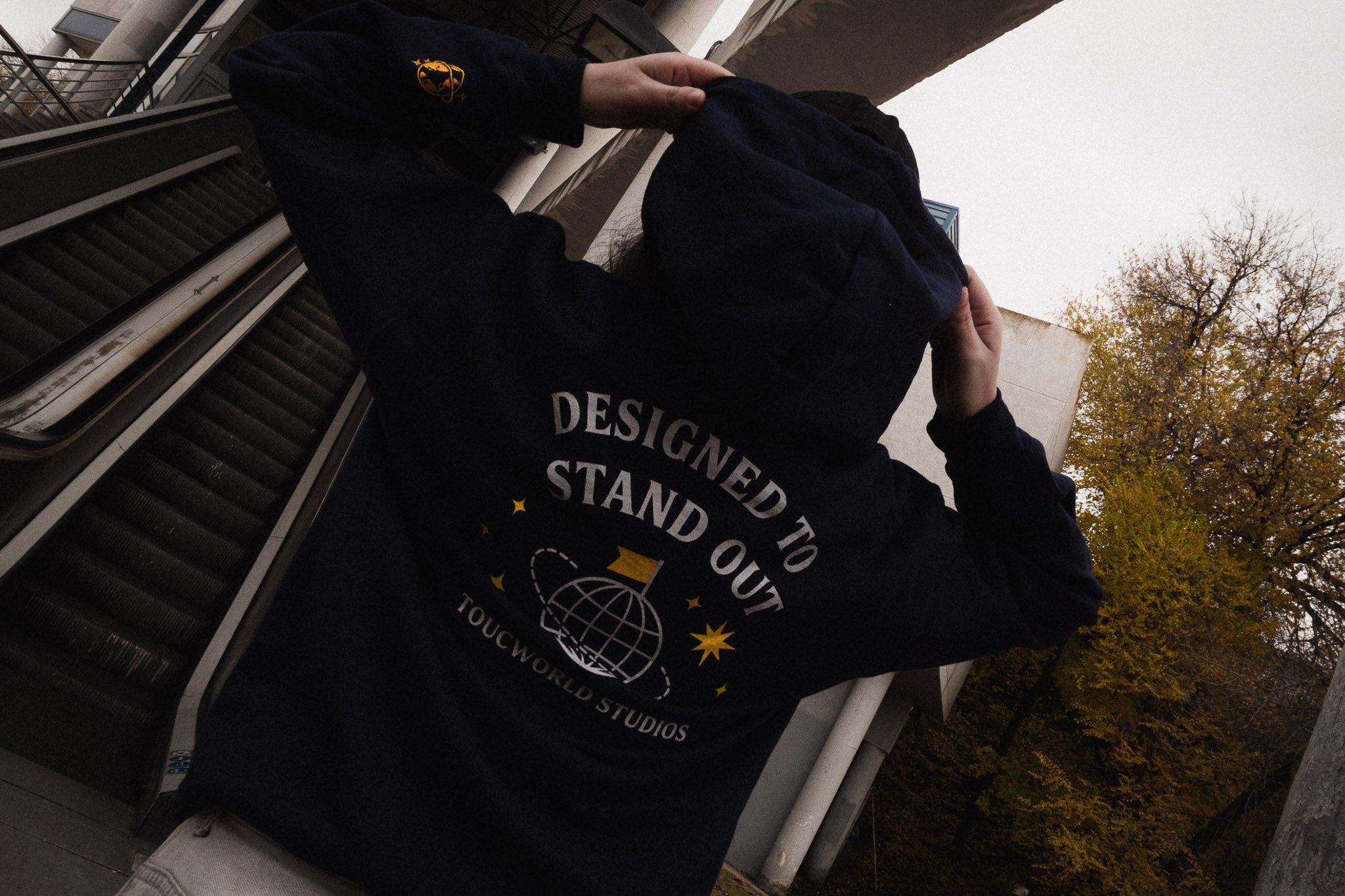 Toucworld® Essential Hoodie – Navy Edition | Designed to Stand Out