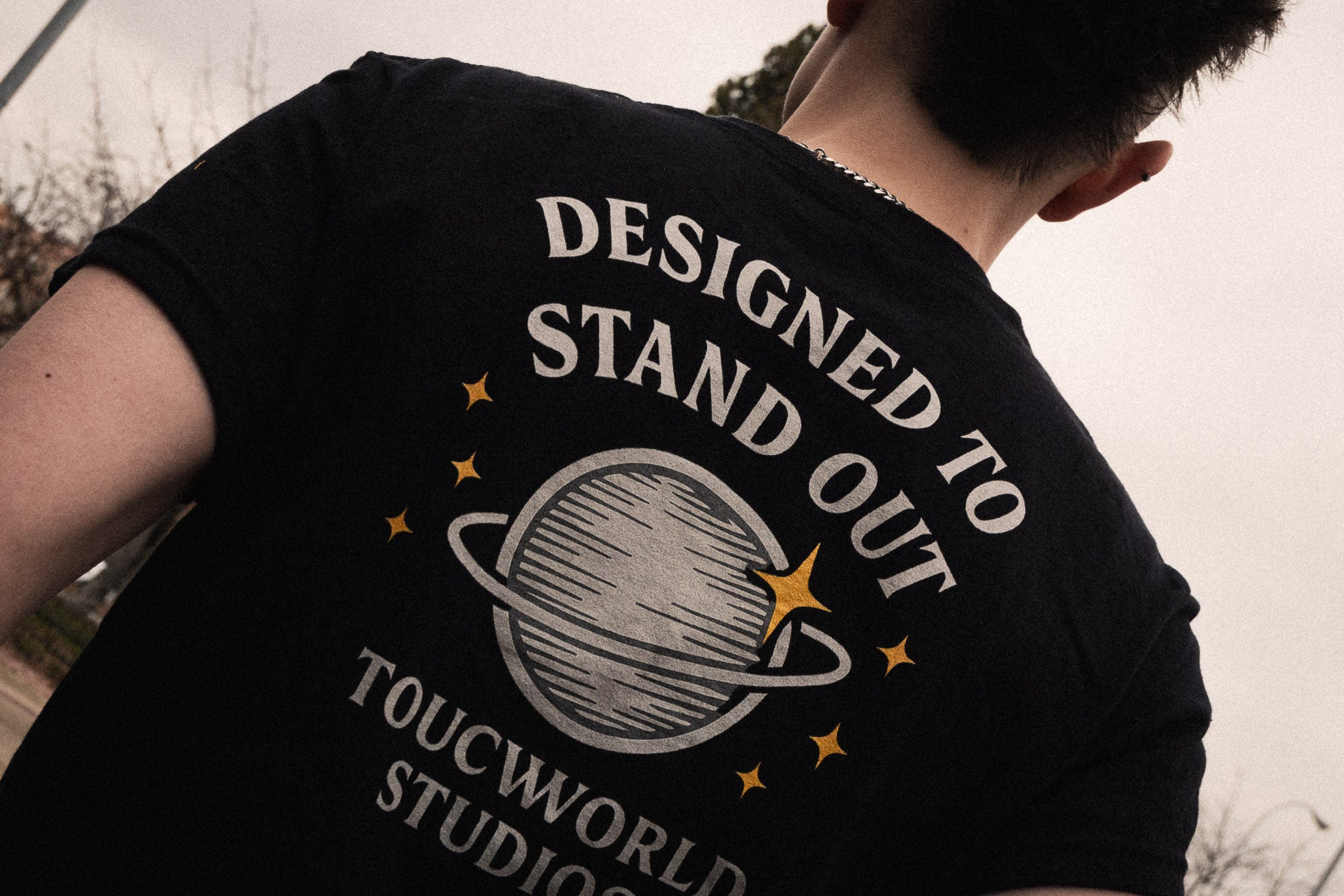Toucworld® Essential Tee — Noir Statement Edition